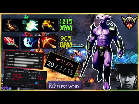 Ana Faceless Void Powerful Attack Speed CHRONOSPHERE 5 Man + Rampage Kill 1215XPM +905GPM Ana Dota 2