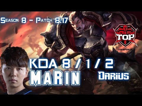 TOP MaRin DARIUS vs GRAGAS Top - Patch 8.17 KR Ranked