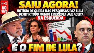 🚨URGENTE: NOTÍCIA DE QUEDA NAS PESQUISAS FAZ LULA DEMITIR TODO MUNDO - LULA JÁ SABE QUE VAI PERDER