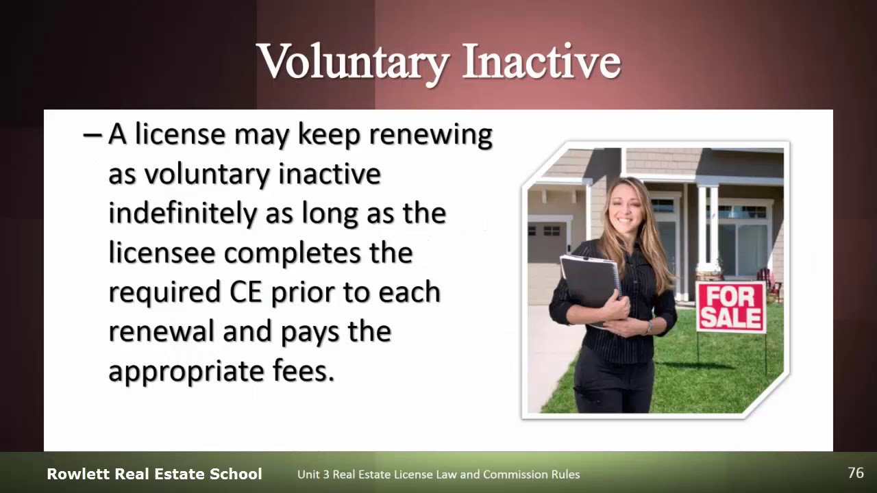 How long can a license remain in a voluntary inactive state?
