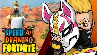 fortnite temporada 5 speed drawin skins deriva - dibujos de fortnite kawaii