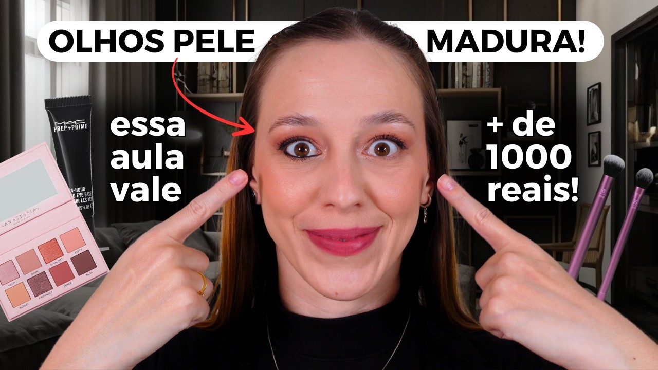 OLHOS ESFUMADOS PARA PELE MADURA: TUTORIAL PARA PÁLPEBRA COBERTA | Lita Mello