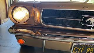 289-Powered 1965 Ford Mustang Convertible Front Turn Signal Operation Part 2