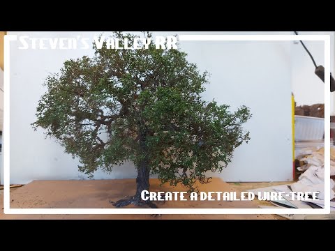Create a detailed realistic wire tree