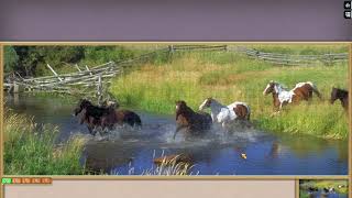 【Jigsaw】HORSES (River Crossing)-1000 pieces