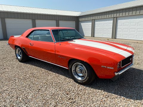 1969 Camaro RS SS 396 Automatic Hugger Orange Crossing the Auction Block Oct. 2nd, 2021!