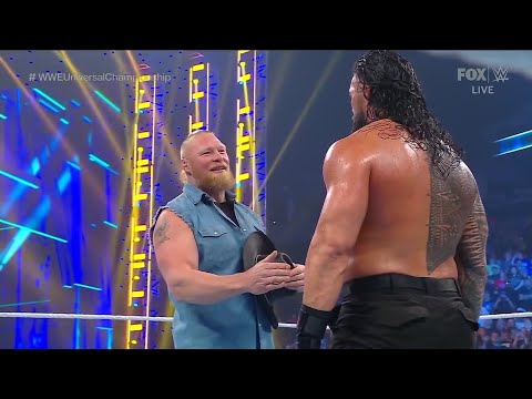 Roman Reigns vs Riddle Undisputed Universal Championship - Smackdown 6/17/22 (Brock Lesnar Returns)
