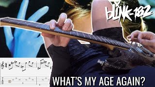Blink-182 - What's My Age Again? Full PoV Guitar Cover/Lesson With Tab
