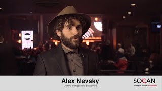 Entrevue SOCAN : Alex Nevsky @ Gala de la SOCAN 2015 à Montréal