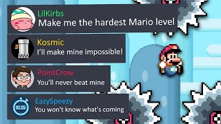 LilKirbs challenged us to make him the HARDEST Mario Maker level