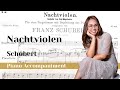 Schubert- Nachtviolen, D. 752 |PIANO ACCOMPANIMENT