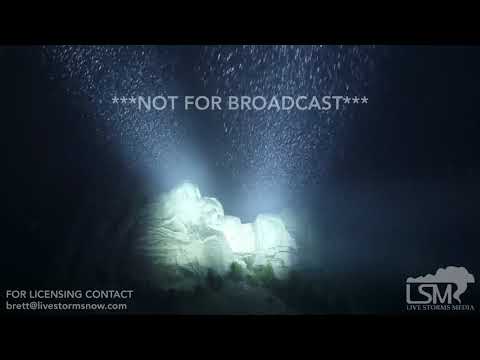 04-12-2018 Keystone, South Dakota - Mount Rushmore Snow