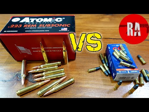 22lr vs 223 subsonic AR-15 ammo: Are they the same?