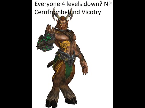 Cernunnos Whole team 5 levels down? NP Comeback win