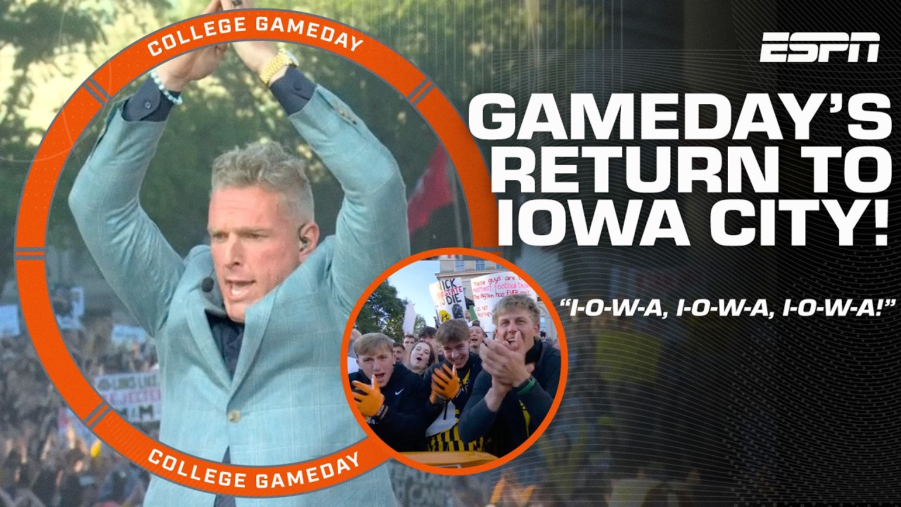 'IS THIS HEAVEN?! NO IT'S IOWA!' 🗣️ College GameDay RETURNS TO IOWA CITY! 🙌