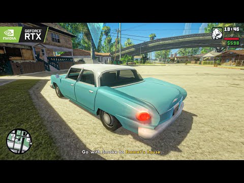 GTA San Andreas RTX 3090 '9s and AKs' Mission 4K Gameplay! GTA SA Realistic Graphics Remastered Mod