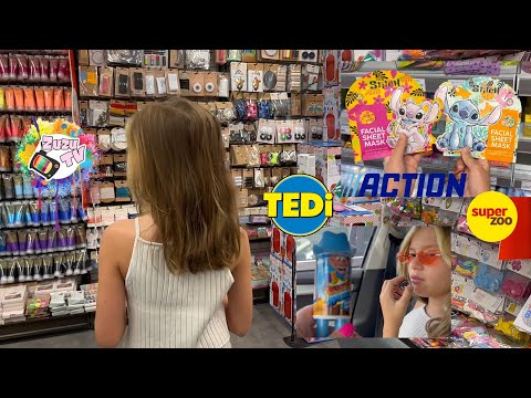 ZuzuTV FAMILY VLOG  - Nákupy TEDI, ACTION a  SUPERZOO🐰🐰🐶🐶