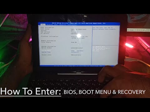 Asus Transformer Book T100 - How To Enter Bios, Boot Menu, Recovery Key