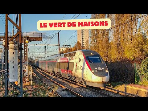 Spot en gare du Vert de Maisons (TGV Réseau Duplex, RER NG, Corail..)