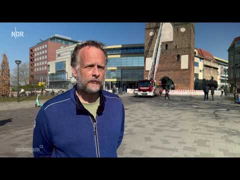 NDR Nordmagazin 20.03.2025 / Rostock: Loses Mauerwerk am Kröpeliner Tor?