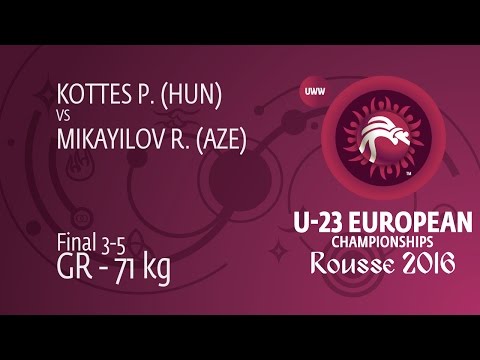 BRONZE GR - 71 kg: R. MIKAYILOV (AZE) df. P. KOTTES (HUN) by TF, 8-0