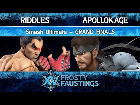 Frosty Faustings XV 2023 Grand Finals - Riddles (Kazuya) vs ApolloKage (Snake) - Smash Ultimate