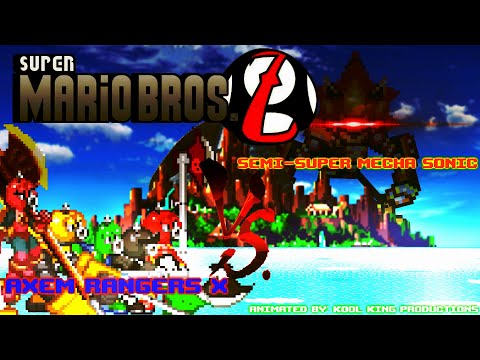 (SMBZ) Semi-Super Mecha Sonic VS Axem Rangers X (My Version)