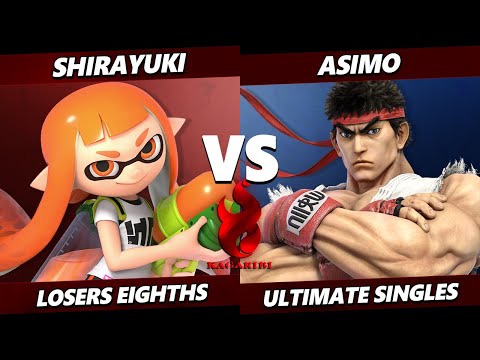 Kagaribi 14 TOP 8 - Shirayuki (Inkling) Vs. Asimo (Ryu) Smash Ultimate - SSBU