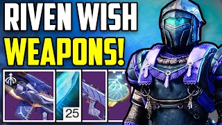 Destiny 2: NEW Riven Wish Weapons PVE God Roll Guide! (Best Perks)