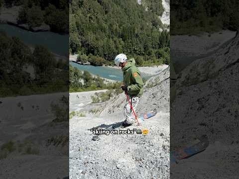 I Skied on Rocks... #shorts