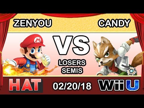 HAT 10 - eM | Zenyou (Mario) Vs. Candy (Fox) Losers Semis - Smash 4