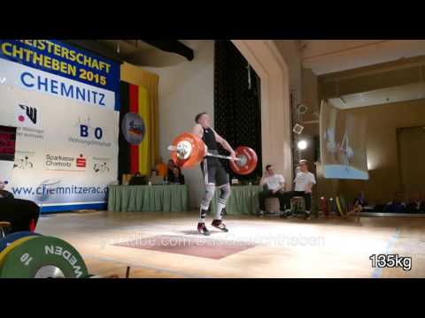 Ken Fischer Deutscher Junioren Meister 2015 Gewichtheben 77kg