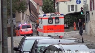 preview picture of video 'Müllwagen steht der Feuerwehr im Weg......'