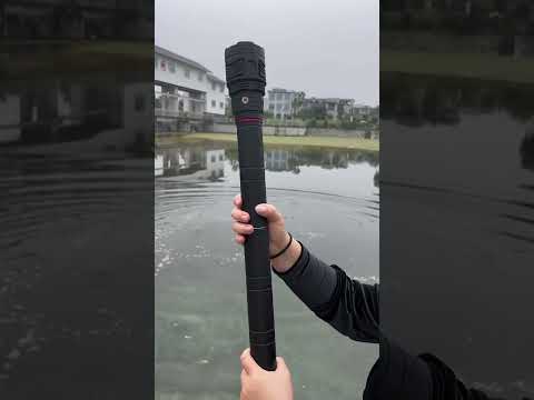 Rechargeable Laser Zoom Flashlight-Black Technology #foryou #gadget #ledlights #torch #outdoor#tech
