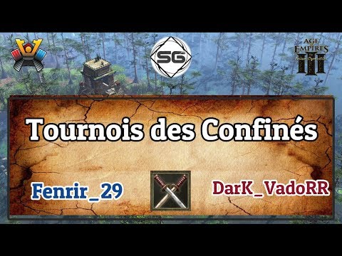 ⚔️Tournois AOE III⚔️ Tableau 3 Fenrir_29 vs DarK_VadoRR ! Game de 1er Lieut' ! #Tournois
