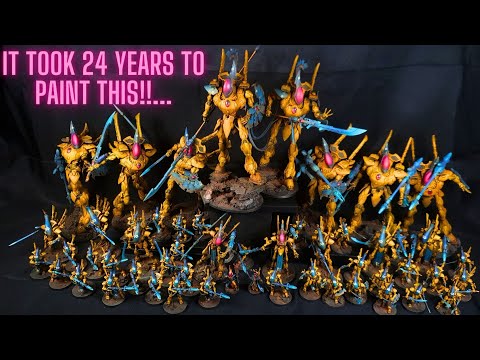 My CHILDHOOD DREAM Warhammer Army!! 24 years in the making! Eldar!!