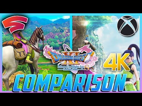 Google Stadia vs Xbox Series X 4K DRAGON QUEST XI S: Echoes of an Elusive Age