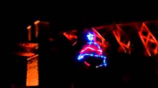 preview picture of video 'Christmas Tree Forth Railway Bridge North Queensferry Fife Scotland'