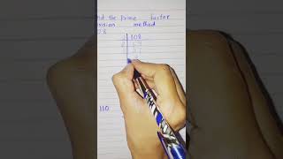 prime factor of 108|| prime factor of 110  by using division method #viral #youtubeshorts #maths