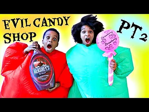GIANT Candy Shop Part 2 - Greedy Granny In Real Life - Shiloh and Shasha - Onyx Kids