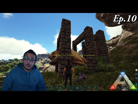 Taming a max level Giant Smilodon | Ark: Jurassic Park Ep.10