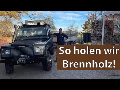 Brennholz transportieren mit Landrover Defender und Humbaur HTK 35.3100 Vor-  und Nachteile erklärt