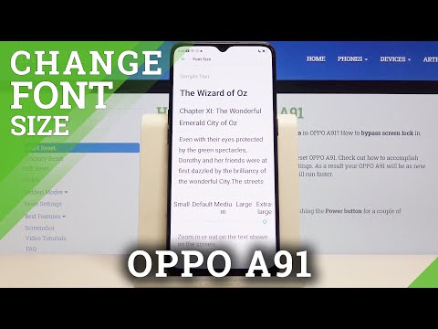 How to Change Font Size in OPPO A91 – Adjust Font Look