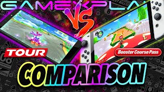 Mario Kart 8 Deluxe Booster Pass DLC vs Tour - Graphics Comparison (Switch vs Mobile)