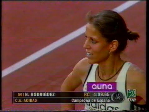 Natalia Rodríguez campeona de España de 1500m - Jerez 2003