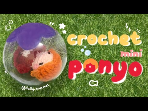 Crochet Mini Ponyo ˖°𓇼🌊⋆🐚 | by @dally.crochet
