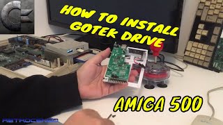 How to install GOTEK drive in AMIGA 500