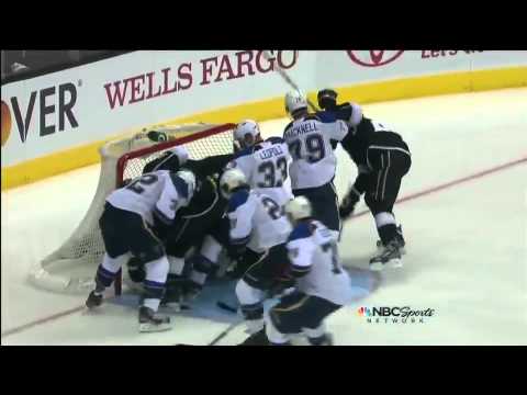 Top-shelf goal by Voynov @ Blues