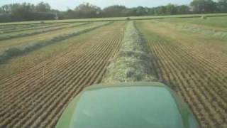 preview picture of video 'Baling Wheat hay 2009 Maysville, ok 70 ac'