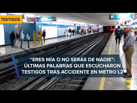 Testigos dicen que hombre que aventó a joven a vías del Metro Hidalgo era su exnovio